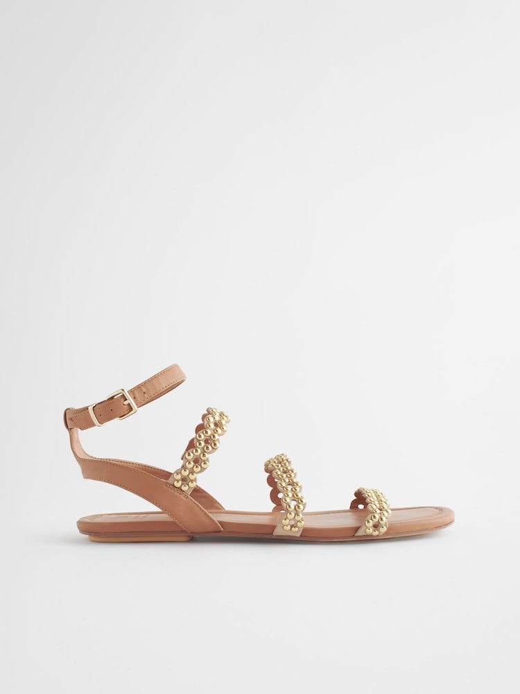 Hellbraun - Forever Comfort® Sandalen mit Nietendetails - Bild 2 von 6 Hellbraun - Forever Comfort® Sandalen mit Nietendetails - Bild 2 von 6