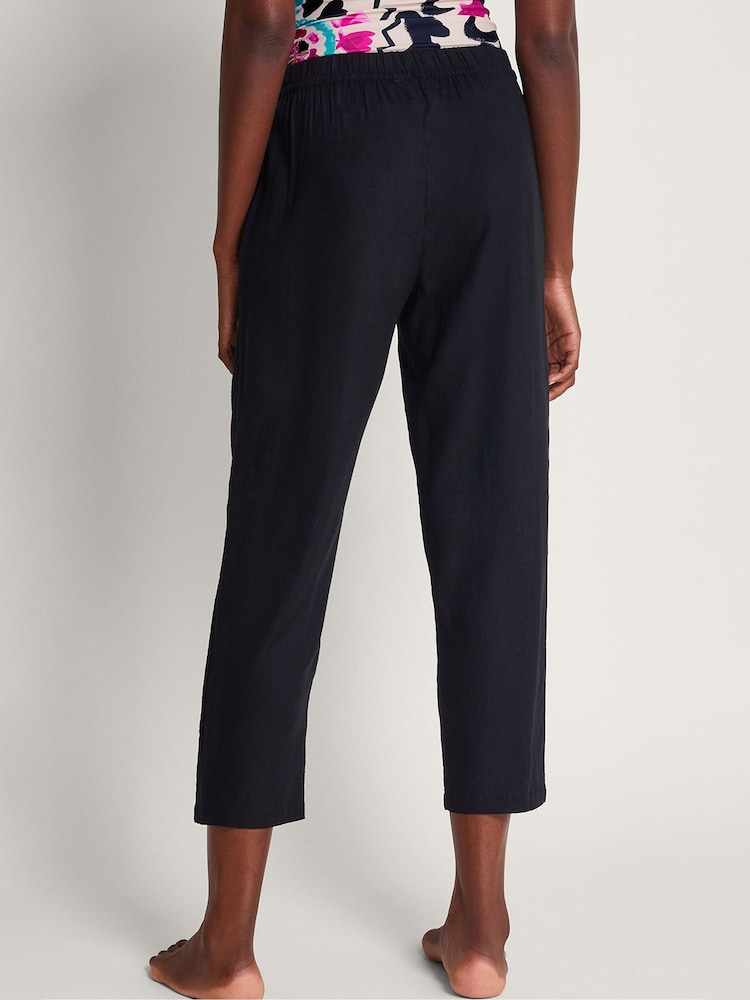Monsoon Black Crop Penina Trousers - Image 2 of 5