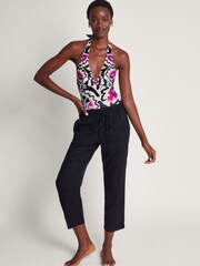 Monsoon Black Crop Penina Trousers - Image 3 of 5