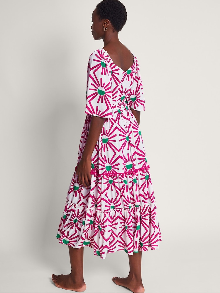 Monsoon Zamora Geometric Sun Dress - Image 2 of 5
