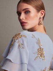 Monsoon Blue Kendra Embellished Maxi Dress - Image 4 of 6