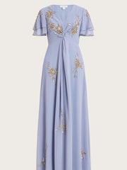 Monsoon Blue Kendra Embellished Maxi Dress - Image 6 of 6