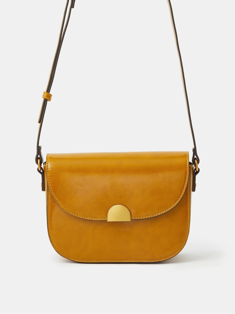 Accessorize Yellow Patent Cross-Body Bag - Image 2 of 3 Accessorize Yellow Patent Cross-Body Bag - Image 2 of 3