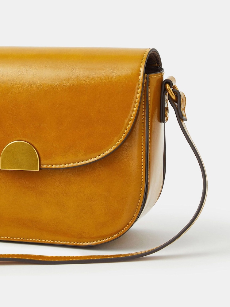Accessorize Yellow Patent Cross-Body Bag - Image 3 of 3 Accessorize Yellow Patent Cross-Body Bag - Image 3 of 3