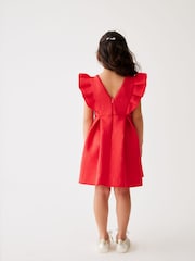Baker by Ted Baker Embossed Frilled Scuba Dress - Image 3 of 10