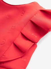 Baker by Ted Baker Embossed Frilled Scuba Dress - Image 8 of 10