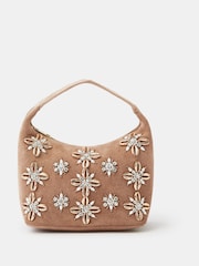 حقيبة يد من الشمواه مزخرفة من Accessorize - صورة 1 من 3