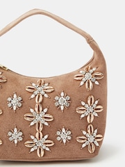 حقيبة يد من الشمواه مزخرفة من Accessorize - صورة 2 من 3