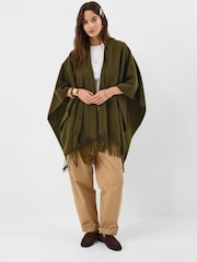 Poncho de punto con flecos de Accessorize - Imagen 1 de 3