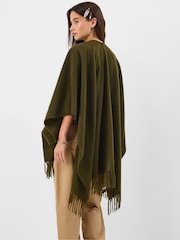 Poncho de punto con flecos de Accessorize - Imagen 3 de 3
