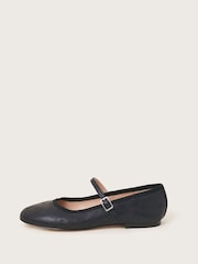 Monsoon Black Plain Ballet Flats - Image 1 of 4
