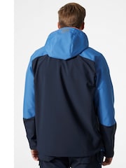 Helly Hansen Blue Oxford Hooded Softshell Jacket - Image 2 of 6