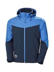 Helly Hansen Blue Oxford Hooded Softshell Jacket - Image 5 of 6