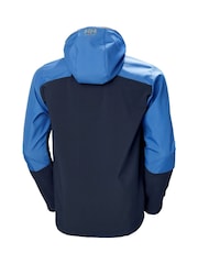 Helly Hansen Blue Oxford Hooded Softshell Jacket - Image 6 of 6