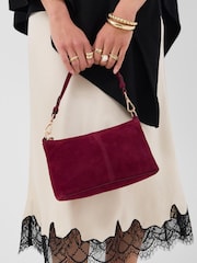 Accessorize Red Leather Cross-Body Handbag - Image 1 of 3