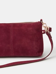 Accessorize Red Leather Cross-Body Handbag - Image 3 of 3