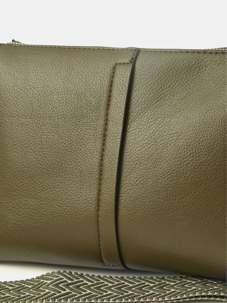 Accessorize Green Webbing Strap Cross-Body Bag - Image 3 of 3