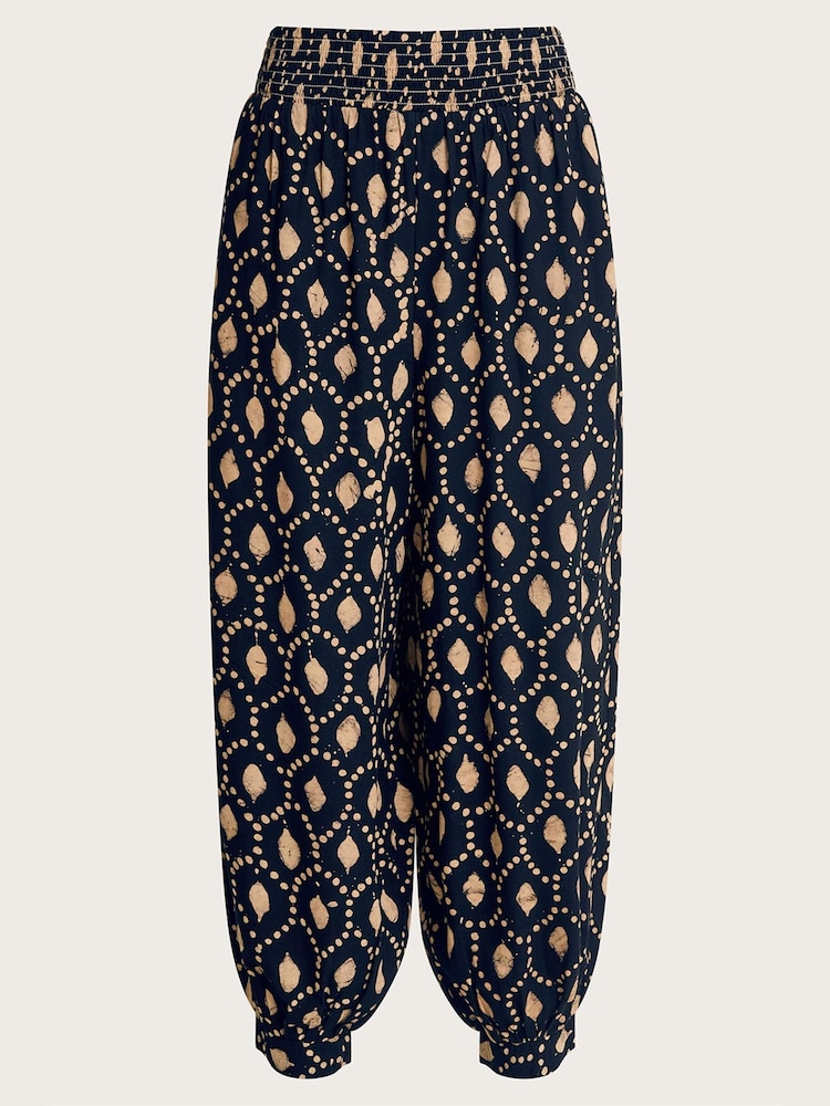 Monsoon Black Batik Dye Rhea Trousers - Image 5 of 5 Monsoon Black Batik Dye Rhea Trousers - Image 5 of 5