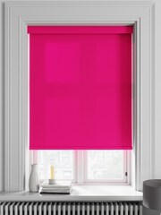 Fuchsia Pink Asher Made To Measure Light Filtering Roller Blind - Image 1 of 4