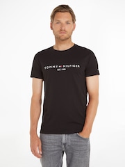 Tommy Hilfiger Black Logo T-Shirt - Image 1 of 6