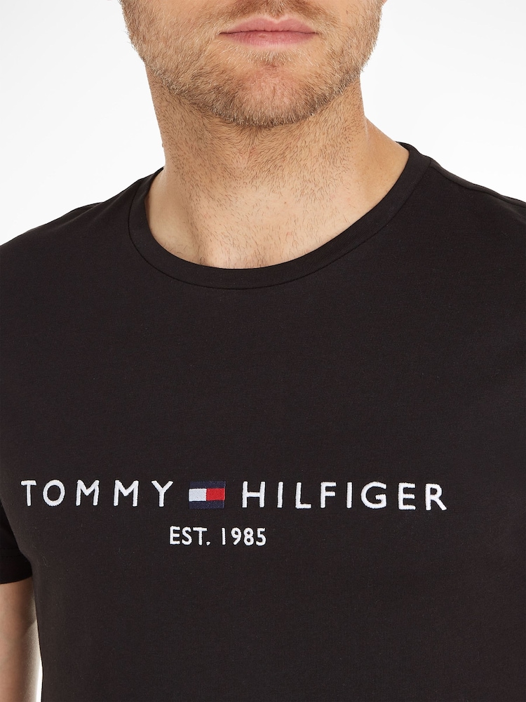 Tommy Hilfiger Black Logo T-Shirt - Image 3 of 6