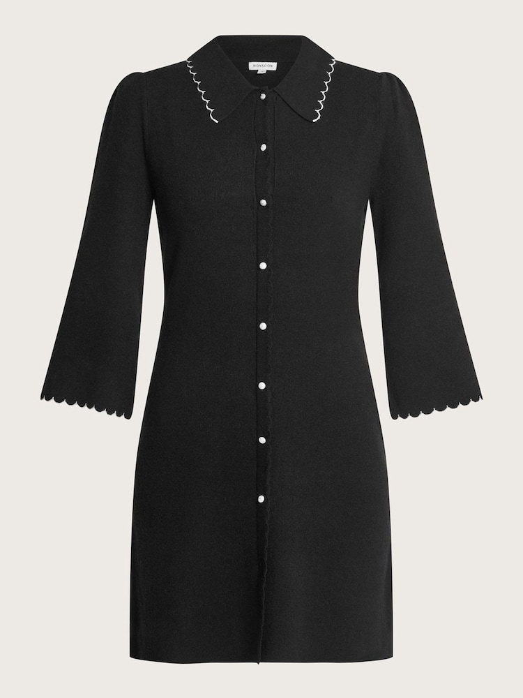 Monsoon Black Samia Shirt Dress - Image 5 of 5 Monsoon Black Samia Shirt Dress - Image 5 of 5