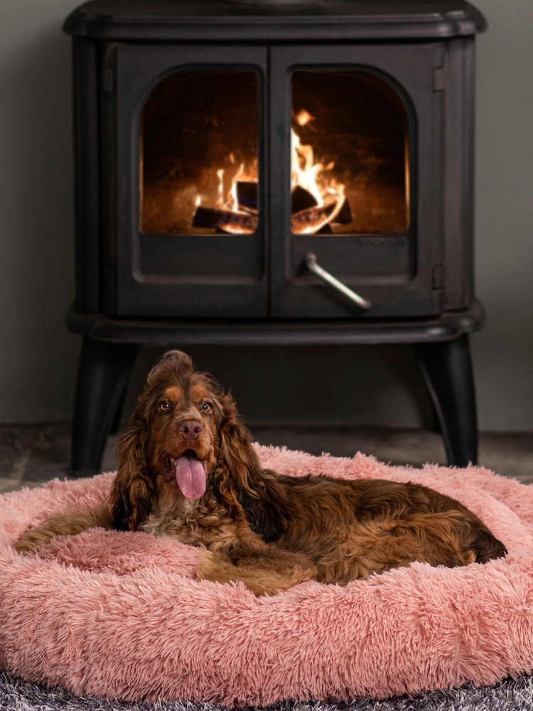 Bunty Pink Seventh Heaven Fluffy Dog Bed - Image 1 of 4 Bunty Pink Seventh Heaven Fluffy Dog Bed - Image 1 of 4
