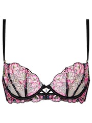 Ann Summers Pink Floral Dream Non Padded Balcony Bra - Image 4 of 4