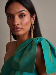 Monsoon Blue Bliss One-Shoulder Dress - Image 4 of 5