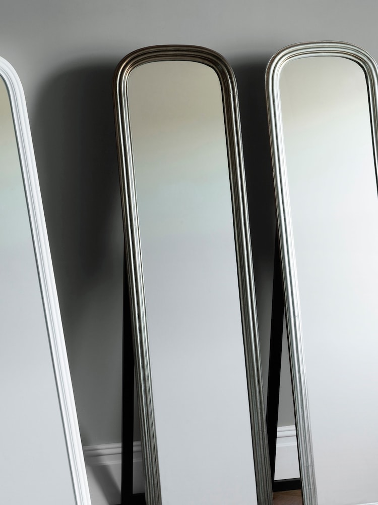 Gallery Home Brass Bell Cheval Brushed Brass Mirror - Image 1 of 2