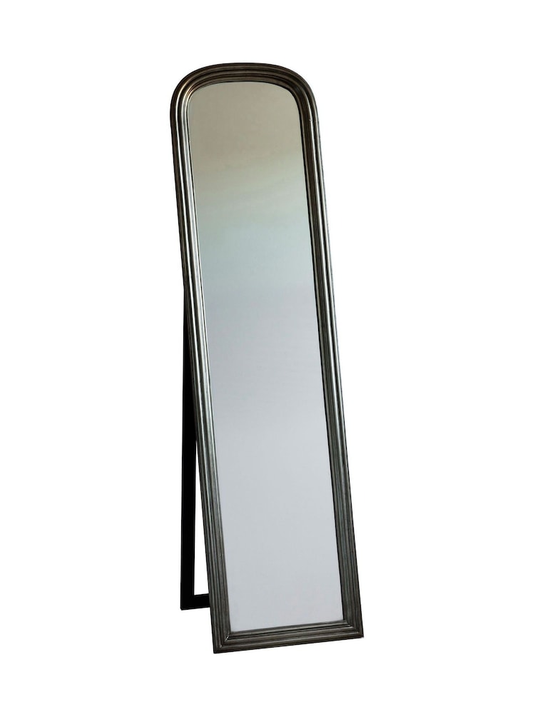 Gallery Home Brass Bell Cheval Brushed Brass Mirror - Image 2 of 2 Gallery Home Brass Bell Cheval Brushed Brass Mirror - Image 2 of 2