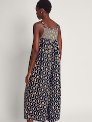 Monsoon Blue Rhea Batik Dye Jumpsuit - Image 2 of 5
