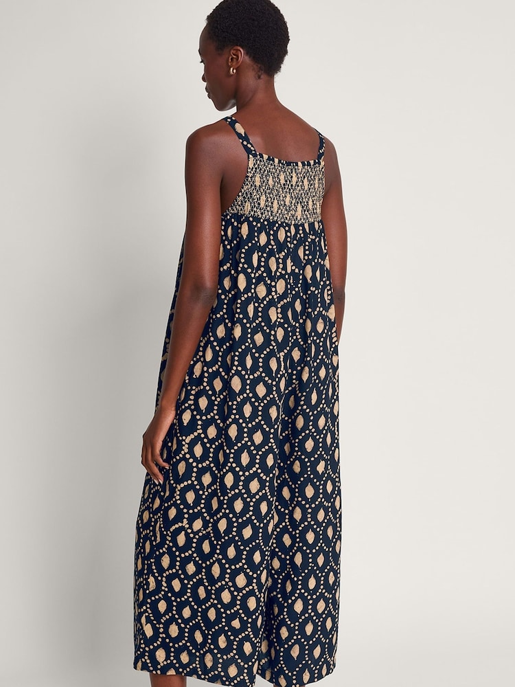 Monsoon Blue Rhea Batik Dye Jumpsuit - Image 2 of 5