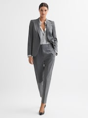 Reiss Grey Layton Slim Fit Wool Blend Suit Trousers - Image 3 of 5