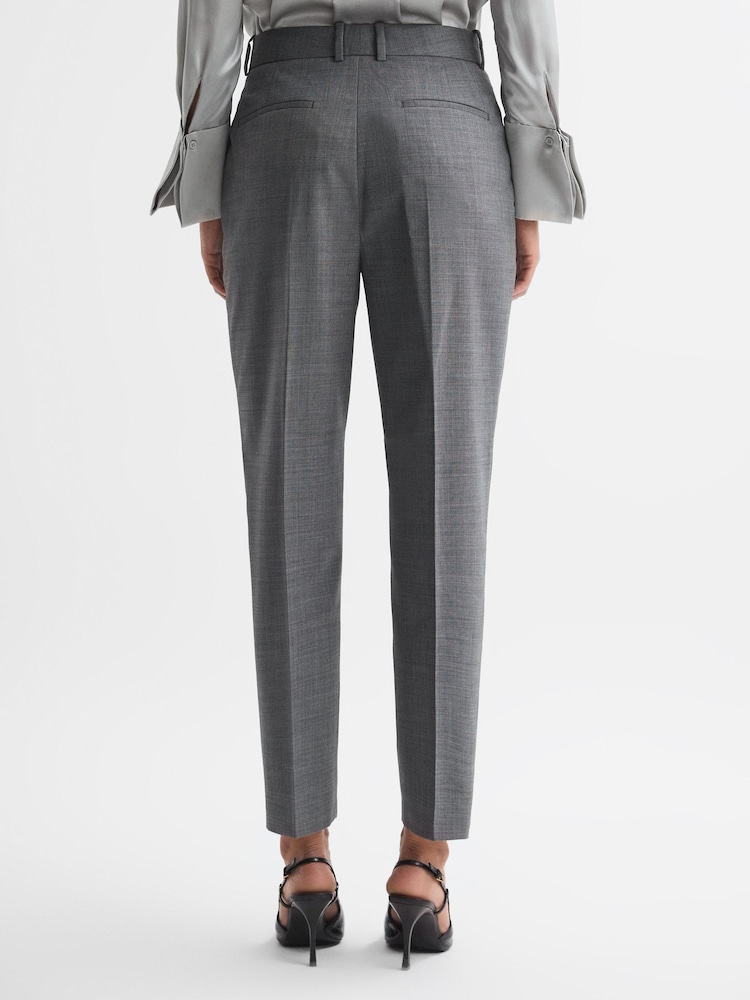 Reiss Grey Layton Slim Fit Wool Blend Suit Trousers - Image 5 of 5