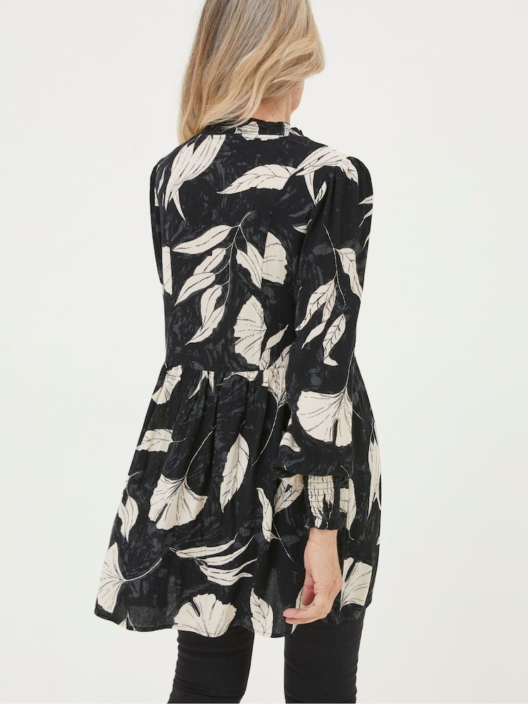 FatFace Black Gerry Twilight Leaves Tunic Dress - Image 2 of 5