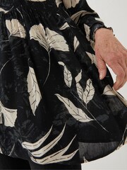 FatFace Black Gerry Twilight Leaves Tunic Dress - Image 4 of 5