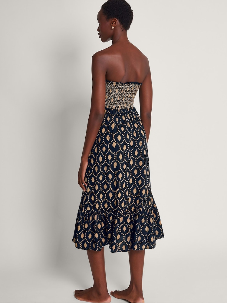 Monsoon Black Batik Dye Rhea Dress - Image 2 of 5 Monsoon Black Batik Dye Rhea Dress - Image 2 of 5