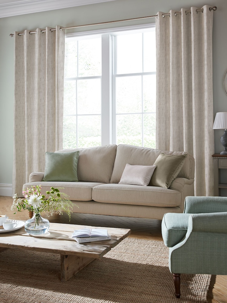 Laura Ashley Natural Whinfell Made to Measure Curtains - Image 1 of 9