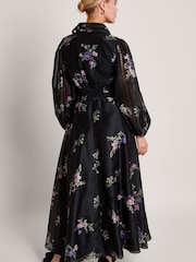 Monsoon Black Floral Lizza Shirt Dress - Image 3 of 5