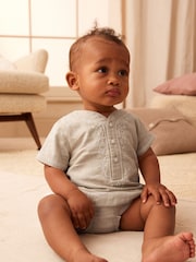 Neutral Woven Top And Bottoms Set (0mths-2yrs) - Image 1 of 9