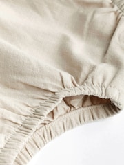 Neutral Woven Top And Bottoms Set (0mths-2yrs) - Image 7 of 9