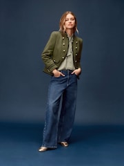 Monsoon Blue Megan Military Jacket - Image 1 of 6