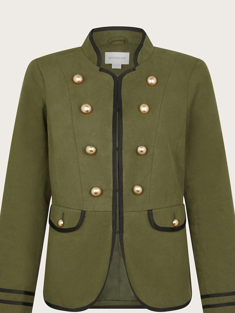 Monsoon Blue Megan Military Jacket - Image 6 of 6