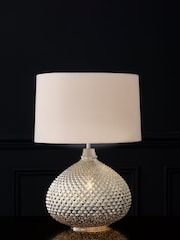 Chrome Glamour Dual Light Large Table Lamp - Image 1 of 5