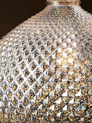 Chrome Glamour Dual Light Large Table Lamp - Image 3 of 5