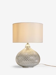 Chrome Glamour Dual Light Large Table Lamp - Image 4 of 5