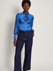 Monsoon Blue Pelia Twist Blouse - Image 3 of 5
