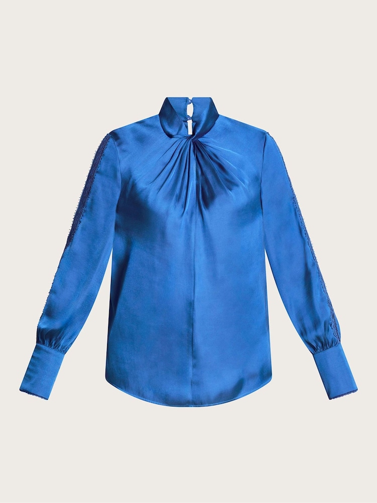 Monsoon Blue Pelia Twist Blouse - Image 5 of 5