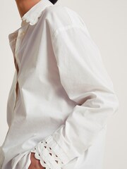 Monsoon White Longline Selma Shirt - Image 4 of 5